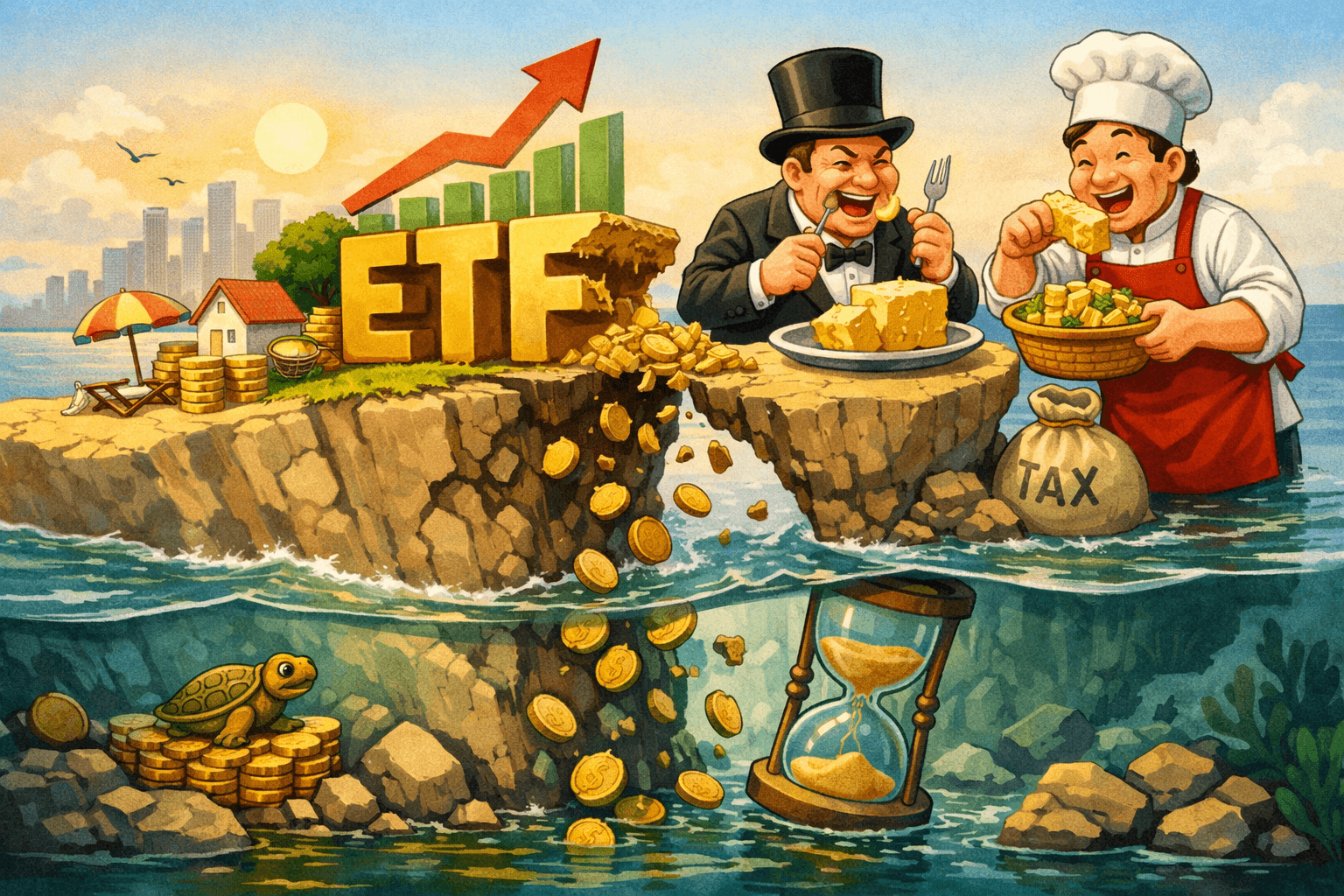 買ETF、ETF連結基金，選錯配息型態、稅務結構，會把長期報酬慢慢吃掉！
