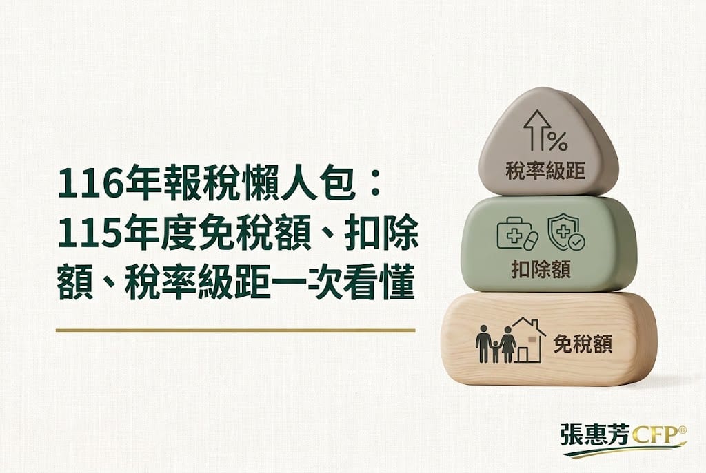 116年報稅懶人包：115年度免稅額、扣除額、稅率級距一次看懂